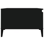 vidaXL Table basse noir 55x55x36 5 cm bois d'ingénierie