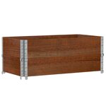 vidaXL Jardinière marron 100x50 cm bois massif de pin