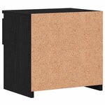 Table de nuit vidaXL Noir Chêne 40x30x39 cm en bois d'ingénierie