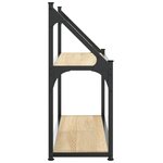 vidaXL Étagère murale à 2 niveaux Chêne Sonoma 60 x 21 x 51 cm Bois d'ingénierie