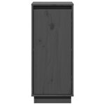 vidaXL Buffets 2 Pièces Gris 31 5x34x75 cm Bois massif de pin