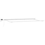 vidaXL Auvent avec Blanc 6 × 3 5 m Métal