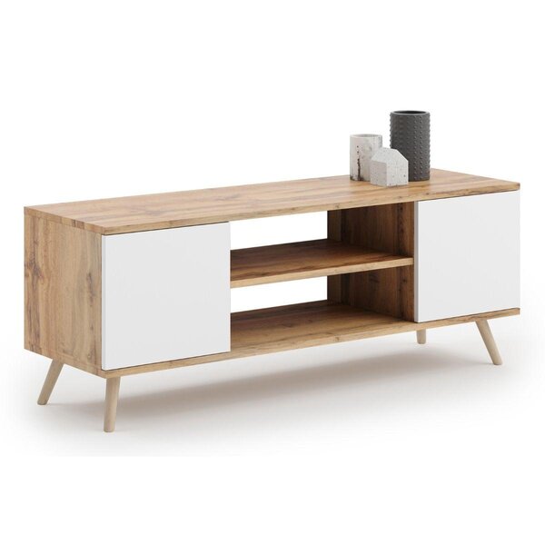 Meuble TV Focus 135 cm bois blanc
