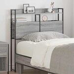 vidaXL Tête de lit de rangement Sonoma gris 75 cm Bois d'ingénierie