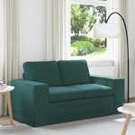 vidaXL Canapé Vert foncé 162 x 80 x 82 cm tissu