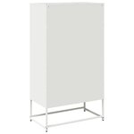 vidaXL Buffet haut blanc 68x39x123 cm acier