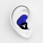 Bouchons d'oreilles moulés sur-mesure decibullz - bleu