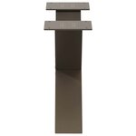 vidaXL Pieds de table basse en forme de X  2 pièces  acier naturel  50 x (30-31) cm