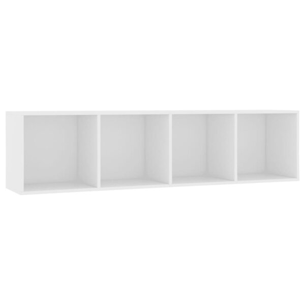 vidaXL Bibliothèque/Meuble TV Blanc 143x30x36 cm