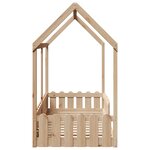 vidaXL Cadre de lit d'enfants forme de maison sans matelas pin massif