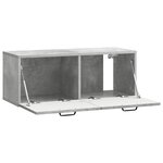 vidaXL Meuble TV mural Gris béton 78 5 x 31 x 30 cm Bois d'ingénierie