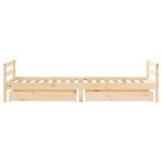 vidaXL Cadre de lit pour enfants gris 80x200 cm bois de pin massif