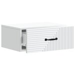 vidaXL Cabinet de chevet mural 2 pièces Blanc 49 x 34 5 x 20 cm