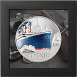 Monnaie en argent 25 dollars g 155.5 (5 oz) millésime 2022 titanic cook 2022 titanic 5