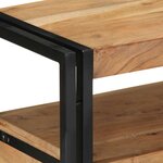 vidaXL Table console Marron 90 x 33 x 75 cm Bois d'acacia massif