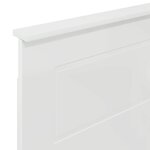 vidaXL Tête de lit Blanc Brillant 100 cm Bois d'ingénierie