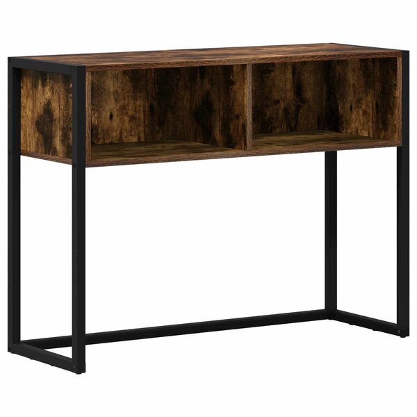 vidaXL Table d'appoint Chêne Fumé 100 x 36 x 75 cm Bois d'ingénierie