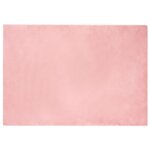 vidaXL Tapis en Fourrure Synthétique de Lapin Olite Rose 160 x 230 cm