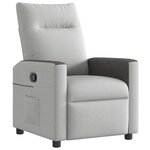 vidaXL Fauteuil inclinable gris nuage tissu