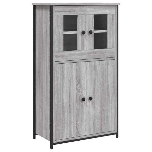 vidaXL Buffet haut sonoma gris 62x32x106 5 cm bois d'ingénierie
