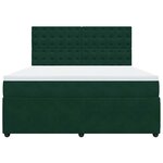 vidaXL Sommier à lattes de lit et matelas Vert foncé 180x200cm Velours