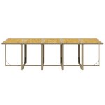 vidaXL Ensemble à dîner de jardin coussins 15 Pièces Résine tressée Beige
