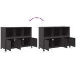 vidaXL Buffet noir 100 5x39x72 cm acier
