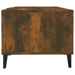 vidaXL Table basse Chêne fumé 102x50x40 cm Bois d'ingénierie