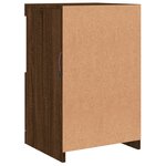 vidaXL Buffet avec lumières LED chêne marron 41x37x67 cm