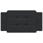 vidaXL Coussin de tête de lit Zadar noir 100 cm similicuir