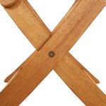 Vidaxl table pliable de jardin 120 cm bois d'acacia massif