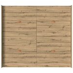 vidaXL Cadre de lit avec rangement chêne artisanal 200 x 200 cm