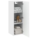 vidaXL Cabinet de Salle de Bain Mural Blanc 33 x 34 5 x 60 cm