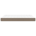 vidaXL Matelas de lit à ressorts ensachés Taupe 140x200x20 cm Tissu