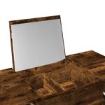vidaXL Coiffeuse avec miroir chêne fumé 100x45x76 cm
