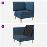 vidaXL Sofa avec rangement Tissu