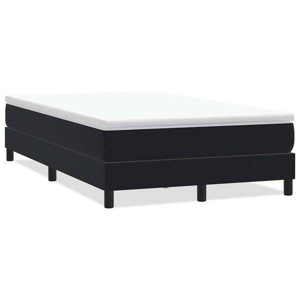 vidaXL Sommier à lattes de lit sans matelas noir 120x220 cm velours