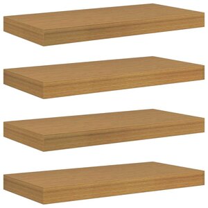 vidaXL Étagère Murale 4 Pièces Beige 50 x 23 5 x 4 cm Bois d'ingénierie