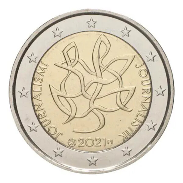 2 euros commémorative Finlande 2021 - Journalisme.