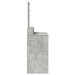 vidaXL Table de Toilette Gris 100 x 41 x 140 cm Bois d'ingénierie