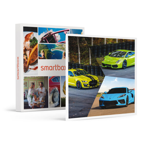 SMARTBOX - Coffret Cadeau Stage de pilotage multivolant : 2 tours en Corvette  2 tours en Lamborghini Gallardo LP560 et 2 tours en Mustang sur le circuit du Croix-en-Ternois -  Sport & Aventure