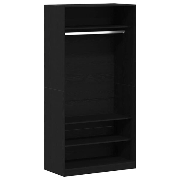 vidaXL Armoire Chêne noir 100 x 50 x 200 cm Bois d'ingénierie