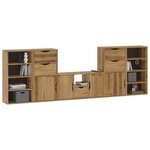 vidaXL Meubles TV 5 Pièces avec rangement ODDA bois de pin massif