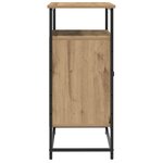 Buffet vidaXL Artisan Chêne 69x35x80 cm Bois d'ingénierie et Acier