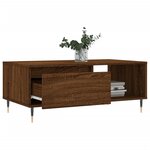 vidaXL Table basse Chêne marron 90x50x36 5 cm Bois d'ingénierie