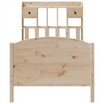 vidaXL Lit bibliothèque sans matelas 100x200 cm bois massif de pin