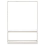 vidaXL Porte-vêtements et rangement des chaussures bois massif de pin