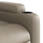 vidaXL Fauteuil inclinable électrique Cappuccino Similicuir