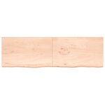 vidaXL Dessus de table 200x60x(2-4) cm bois de chêne massif non traité