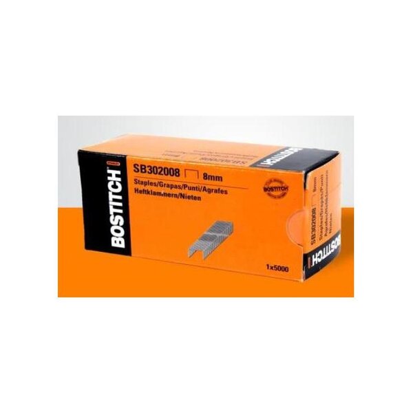 Boite de 5000 agrafes 8 mm pour cloueur T3020 BOSTITCH